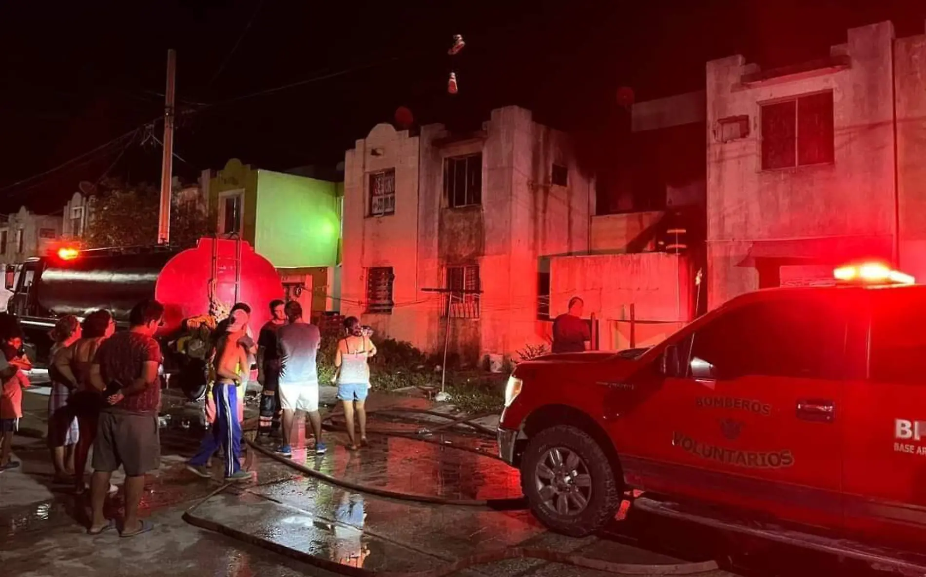 Perrito no logro salir de un departamento que se incendió Bomberos Voluntarios de Altamira (1)